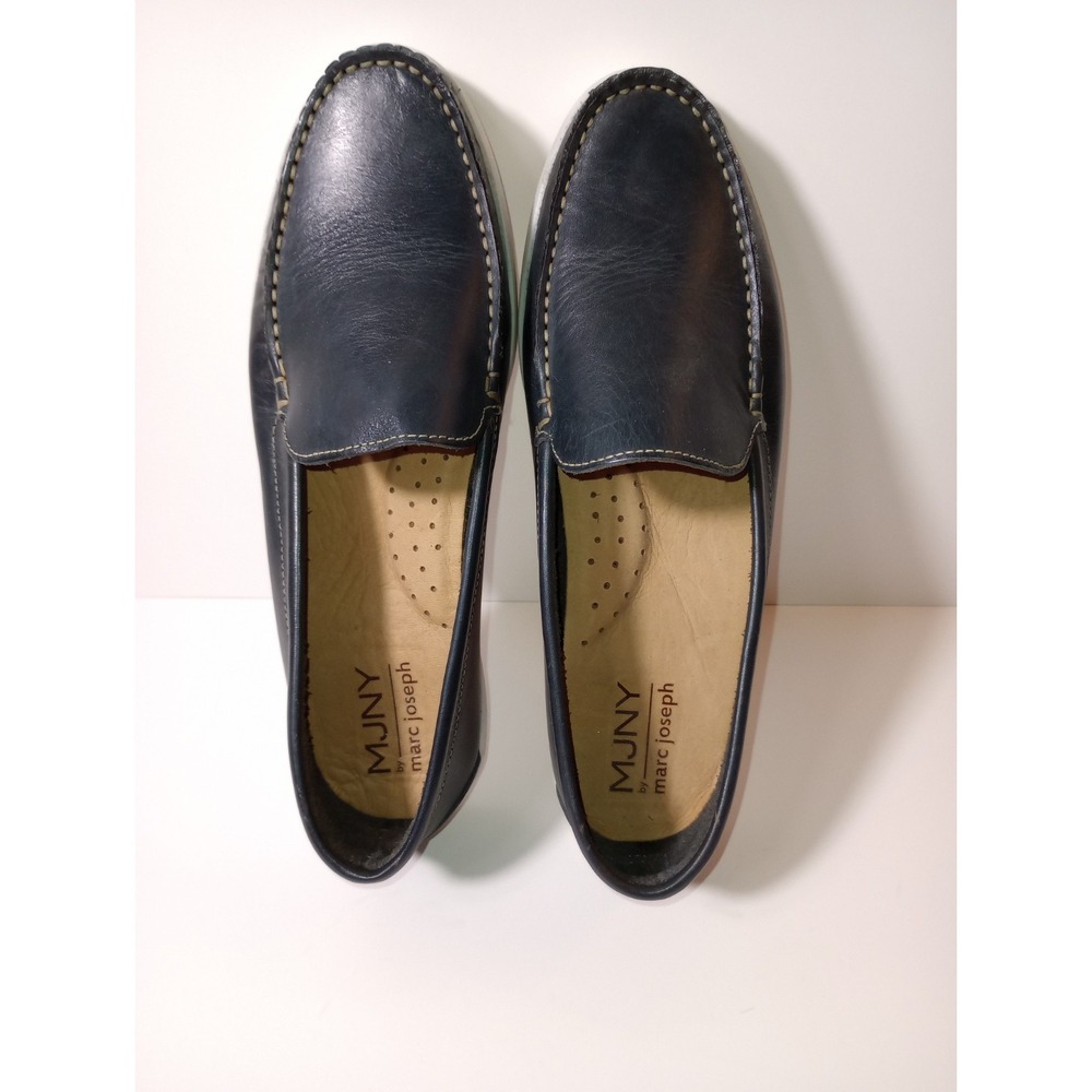 MJNY Marc Joseph Women's Blue Leather Loafer Lake Road Size US 8 Brazil